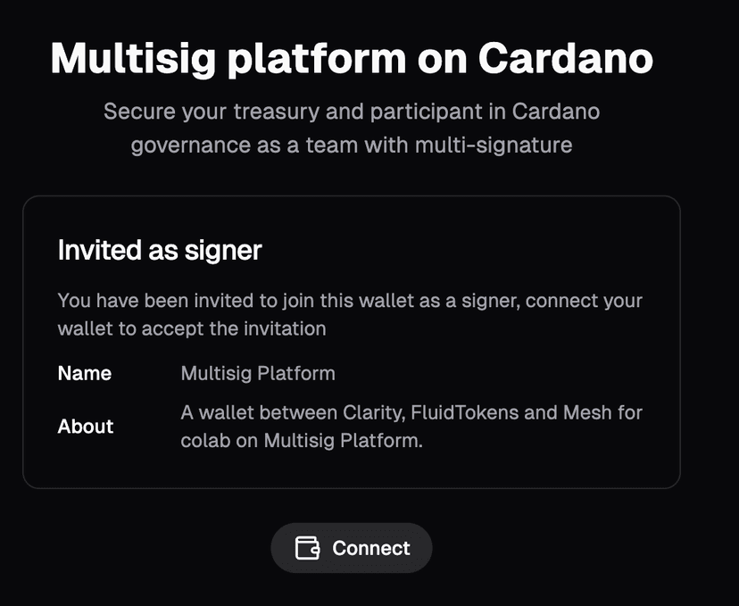 Invite and verify signers