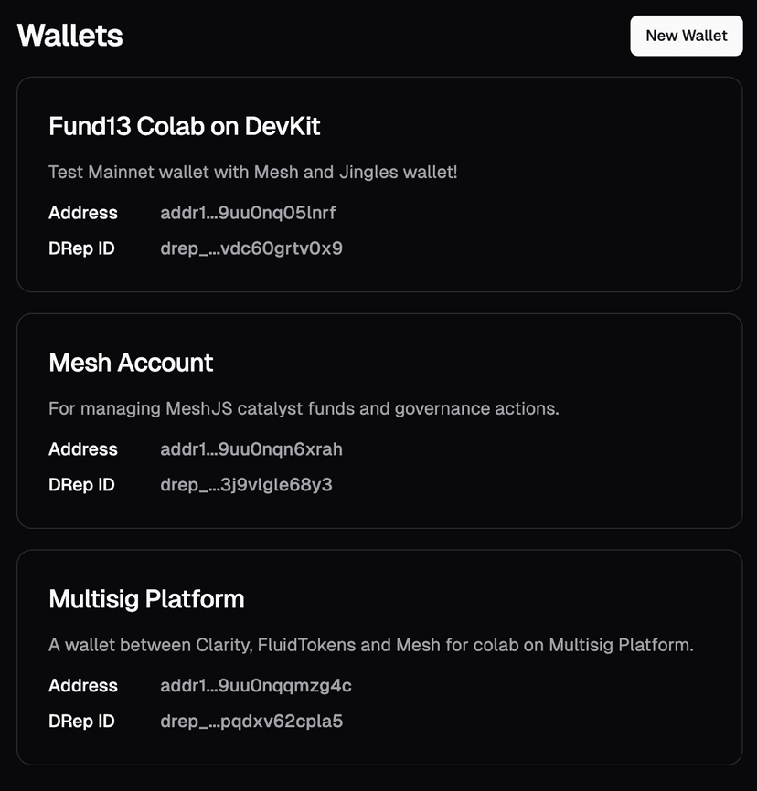 Multi-wallet management